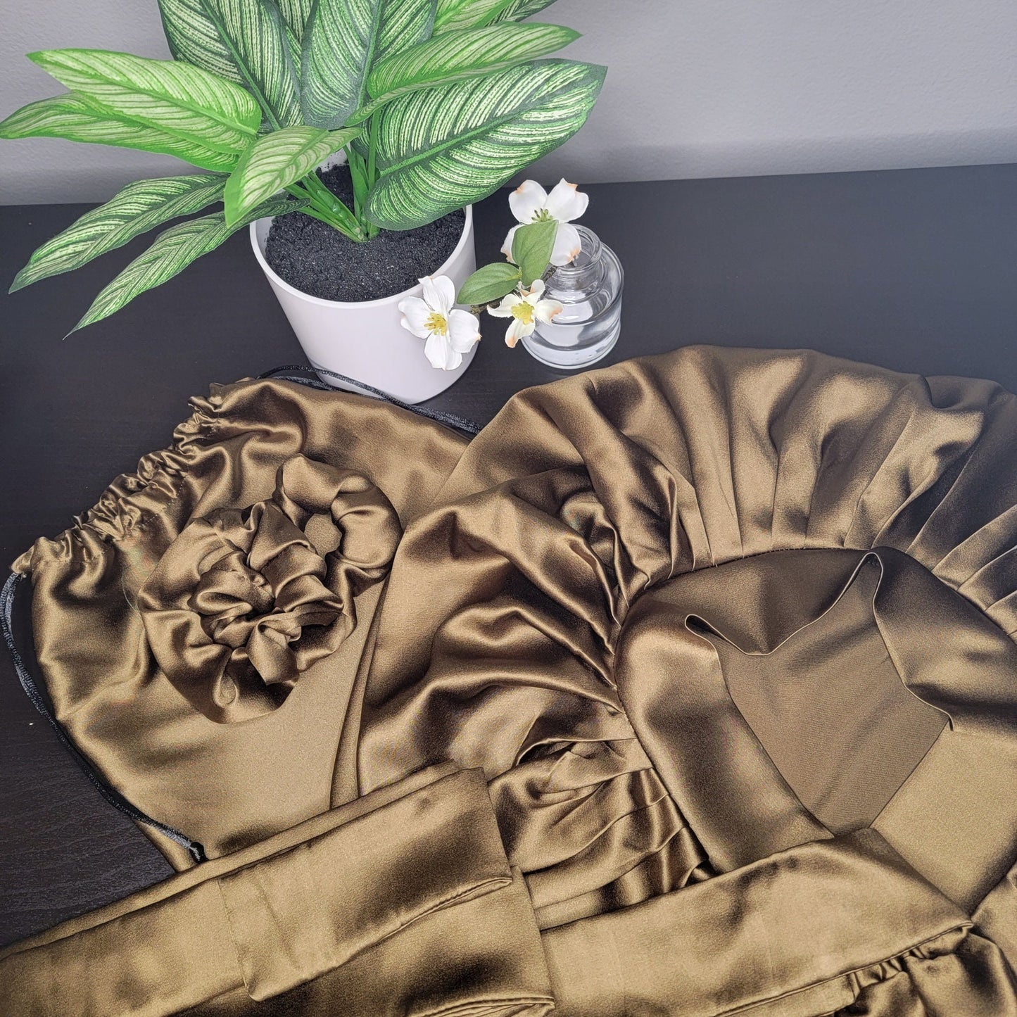 Luxury Silk Sleep Bonnet: Single Layer Hair Care Nightcap