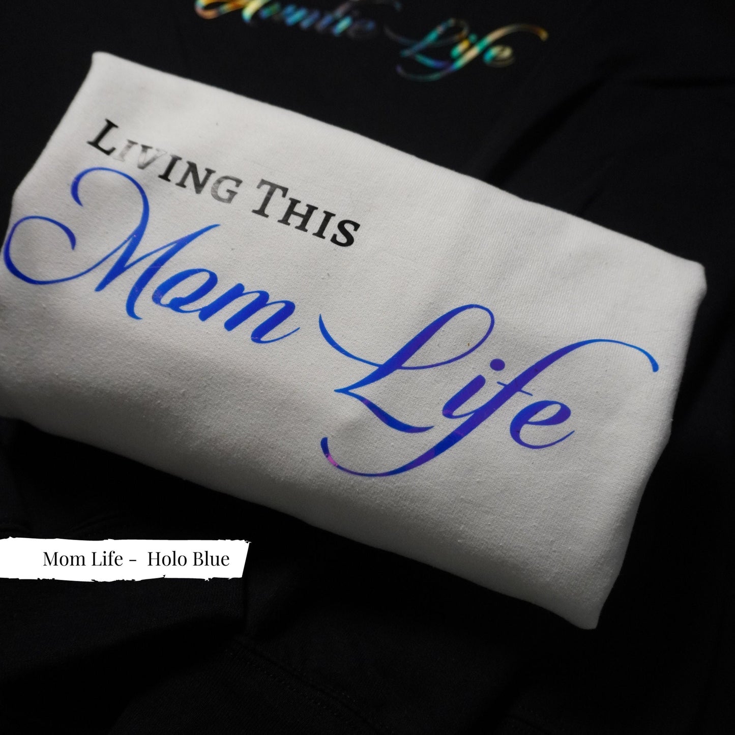 Chic Auntie Shirt - Holo Gold 'Living This Auntie Life' Sweatshirt - Cozy & Trendy Aunt Gift