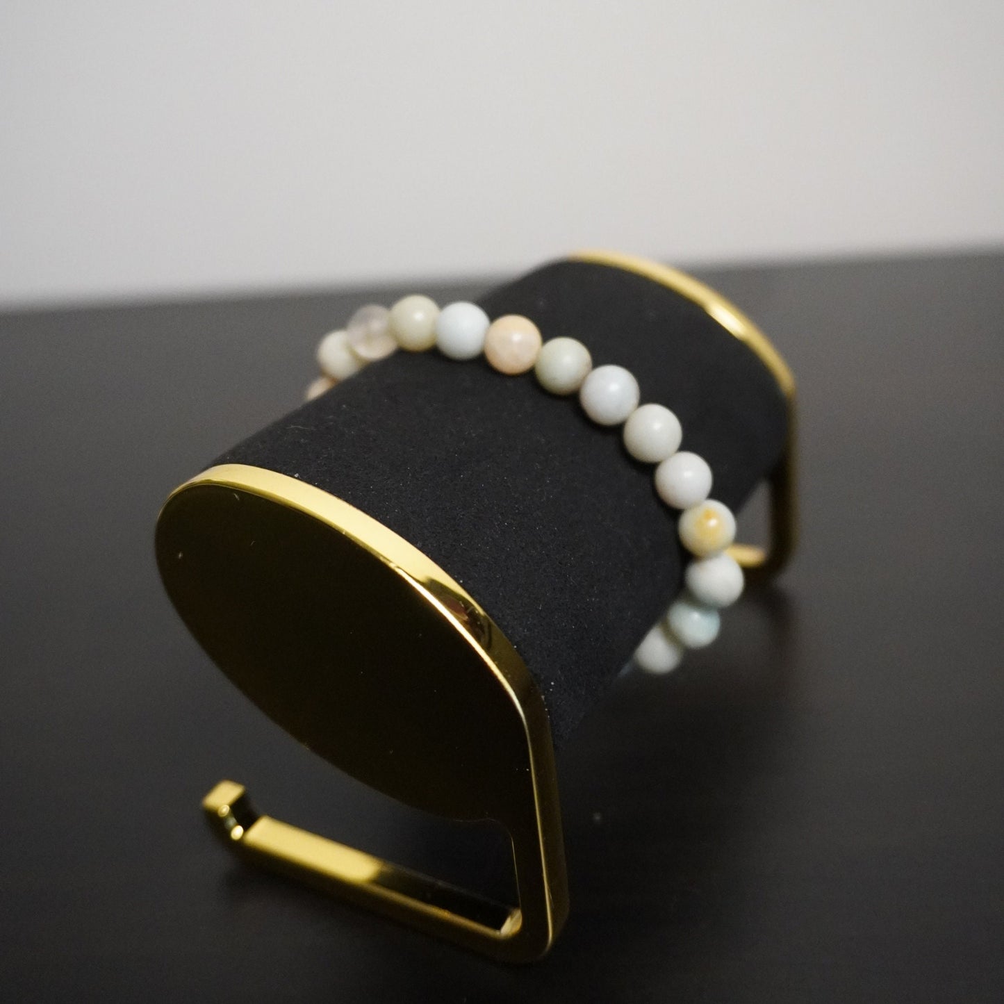 Handmade Pastel Beaded Bracelet - Elegant, Multi-colored Gemstone Stretch Jewelry for All Occasions