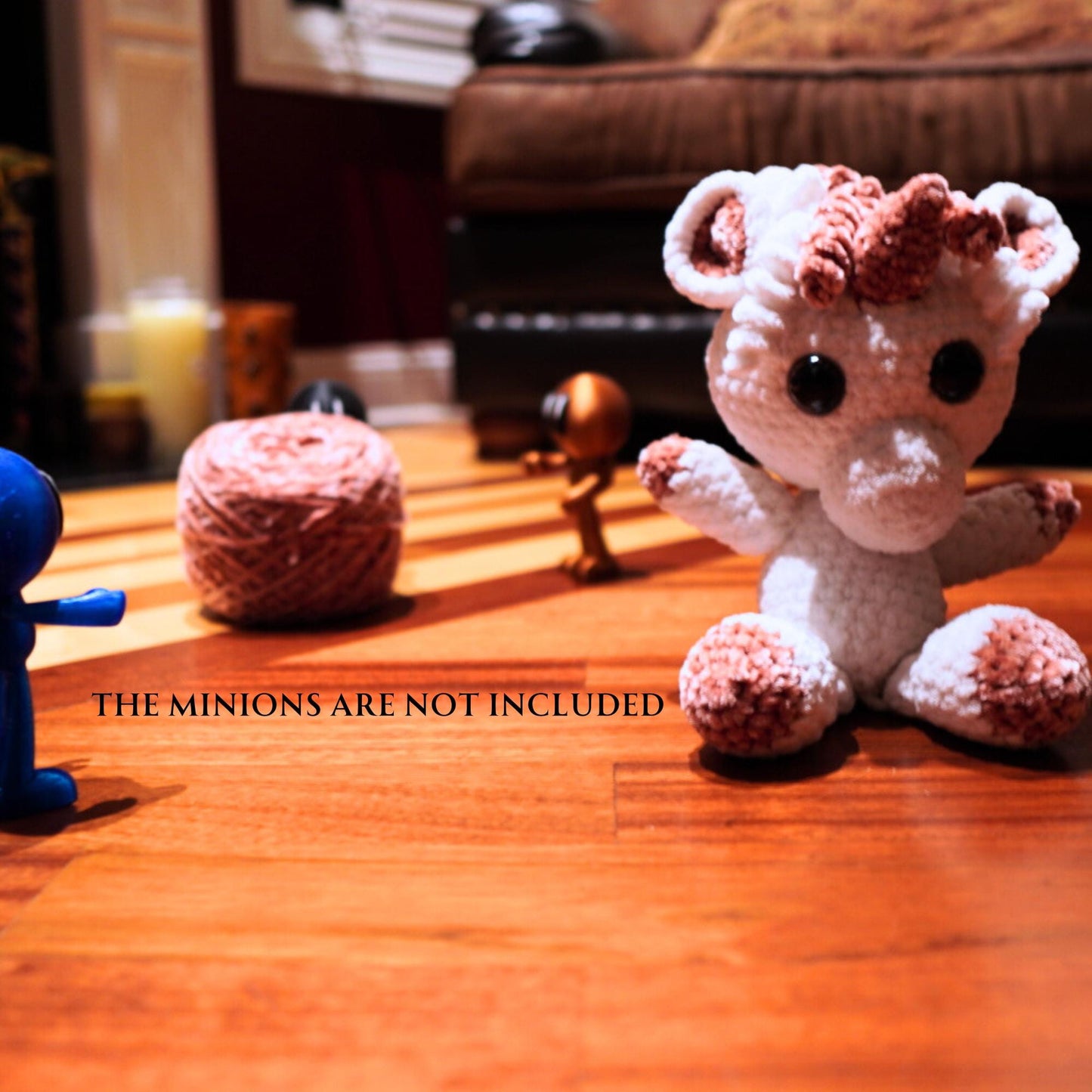 Crochet Unicorn Bear Plush Toy | Adorable Handmade Stuffed Animal for Kids' Playroom & Birthday Gift