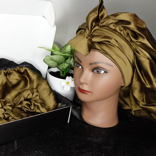 Luxury Silk Sleep Bonnet: Single Layer Hair Care Nightcap