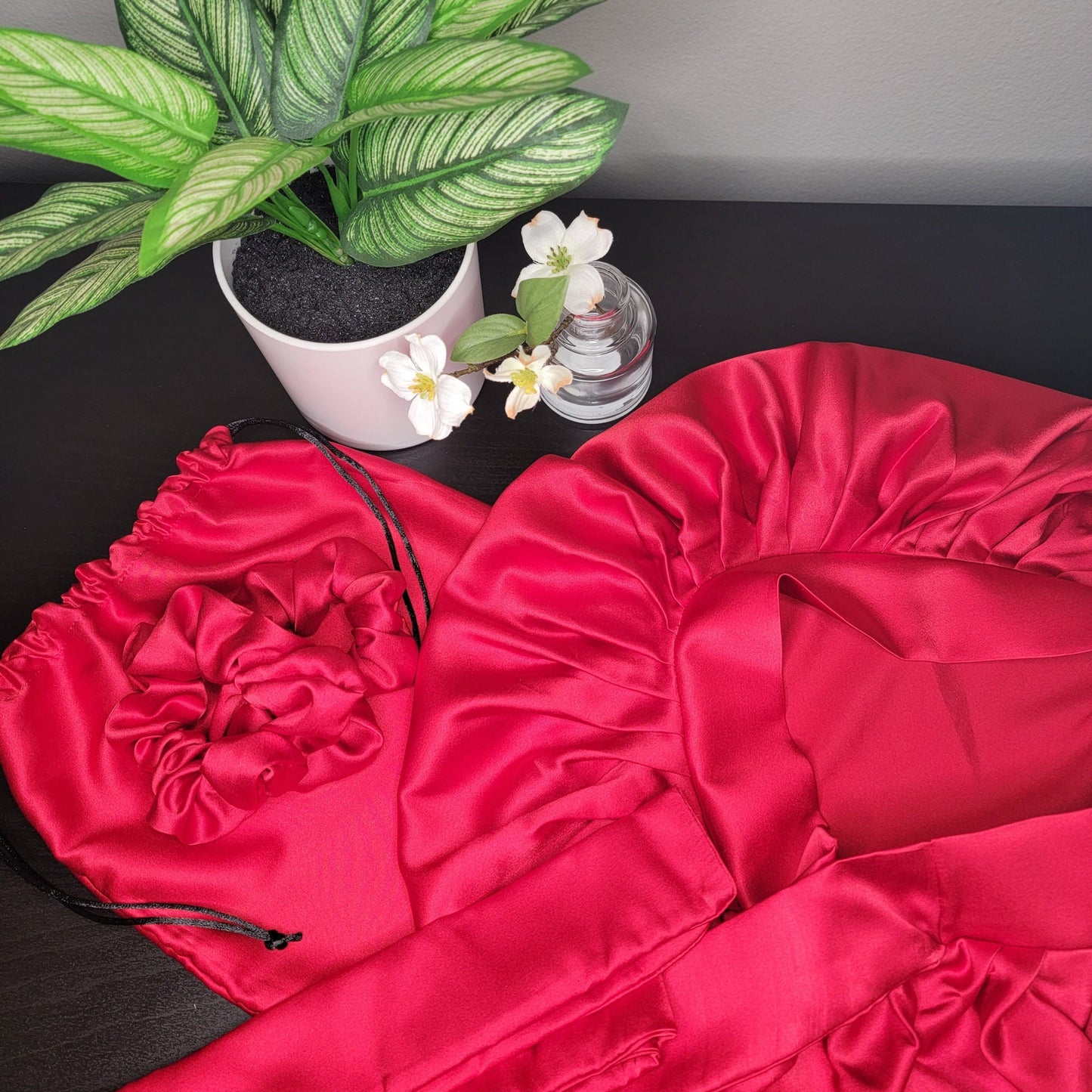 Luxury Silk Sleep Bonnet: Single Layer Hair Care Nightcap