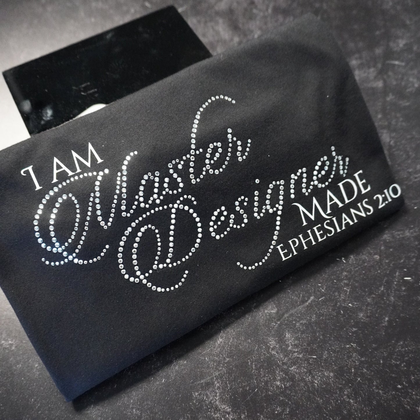 Faith Shirt  I Am Master Designer Made  Bible Verse Tee  Ephesians 2:10  Christian Gift  Religious T-Shirt   Rhinestone Tee