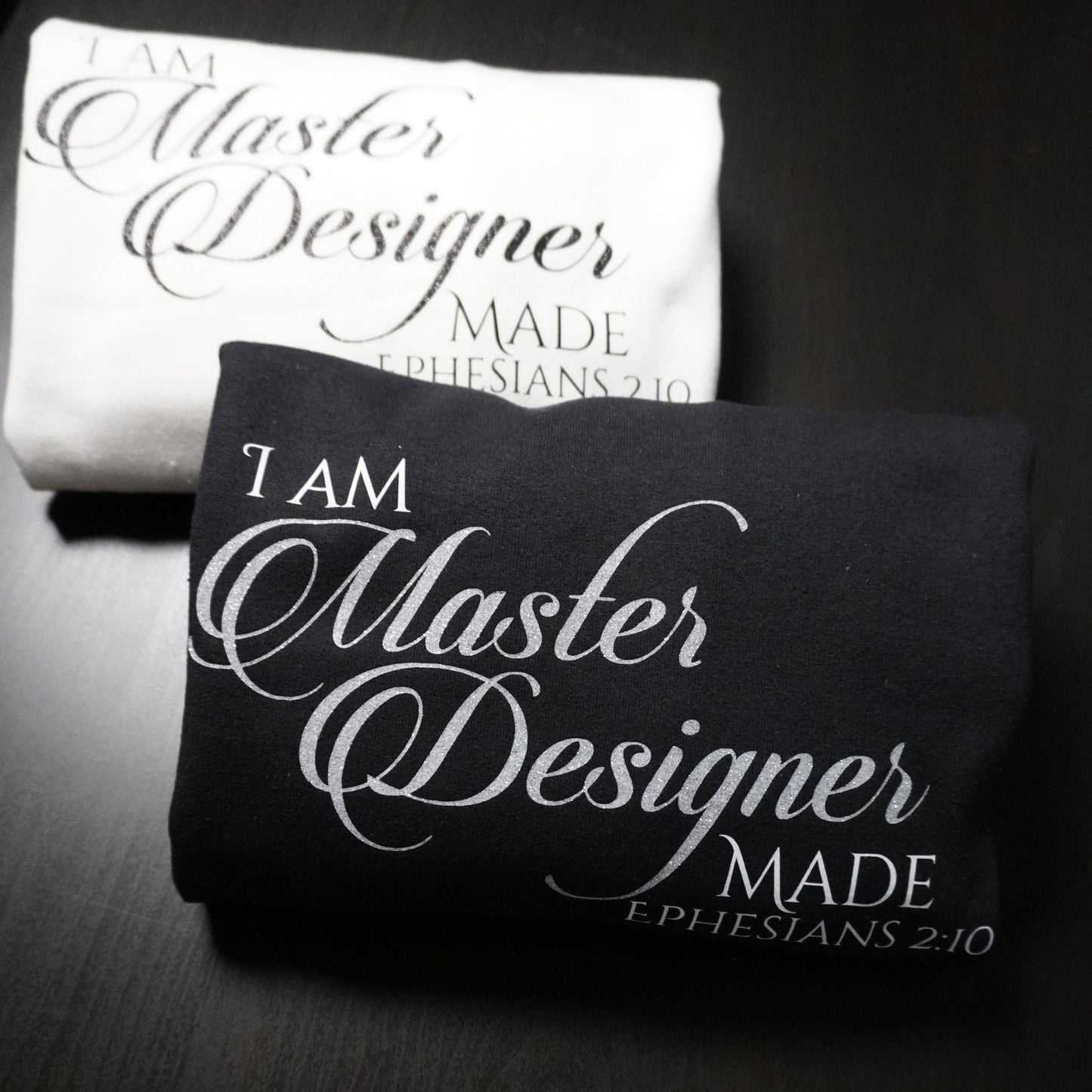 Inspirational Christian Sweatshirt - I Am Master Designer - Ephesians 2:10 Verse - Religious Apparel