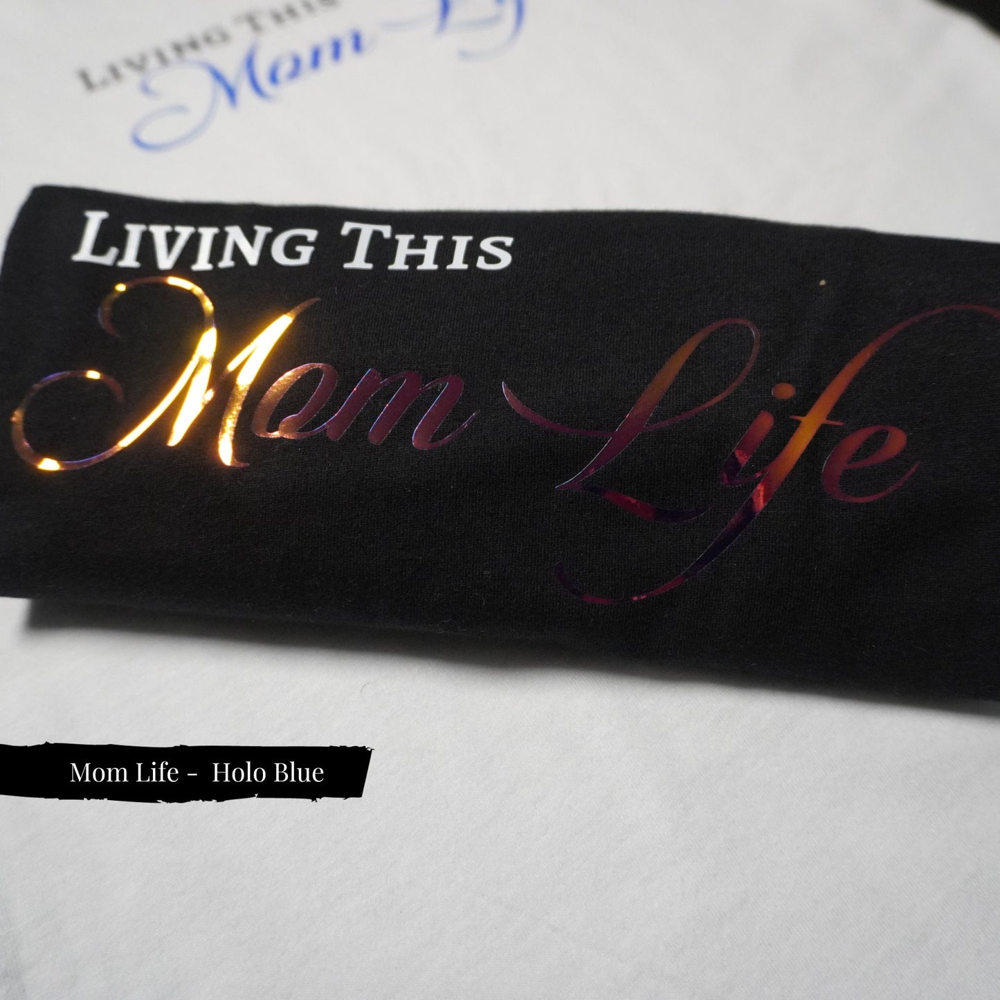 Sparkling Auntie Life Shirt: Holo Gold Aunt Gift