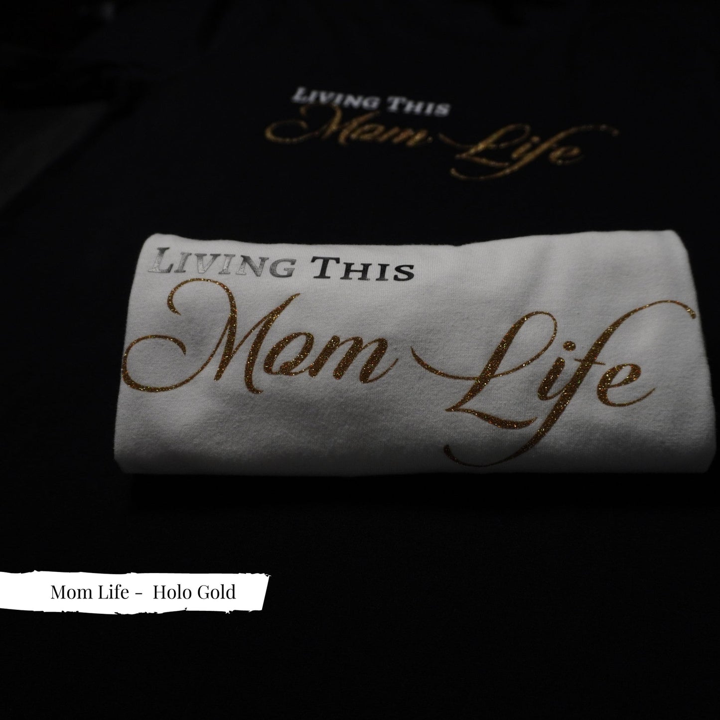 Chic Auntie Shirt: Glitter Gold Lettering, Trendy Aunt Tee
