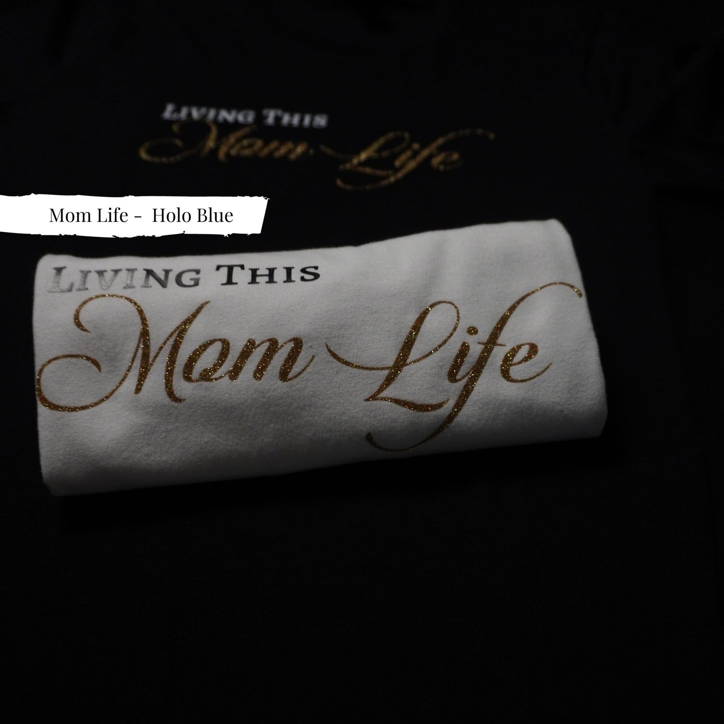 Chic Auntie Shirt: Glitter Gold Lettering, Trendy Aunt Tee