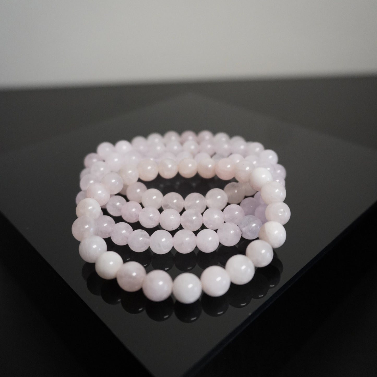 Handcrafted Rose Quartz Beaded Bracelet: Love Stone Stretch Jewelry
