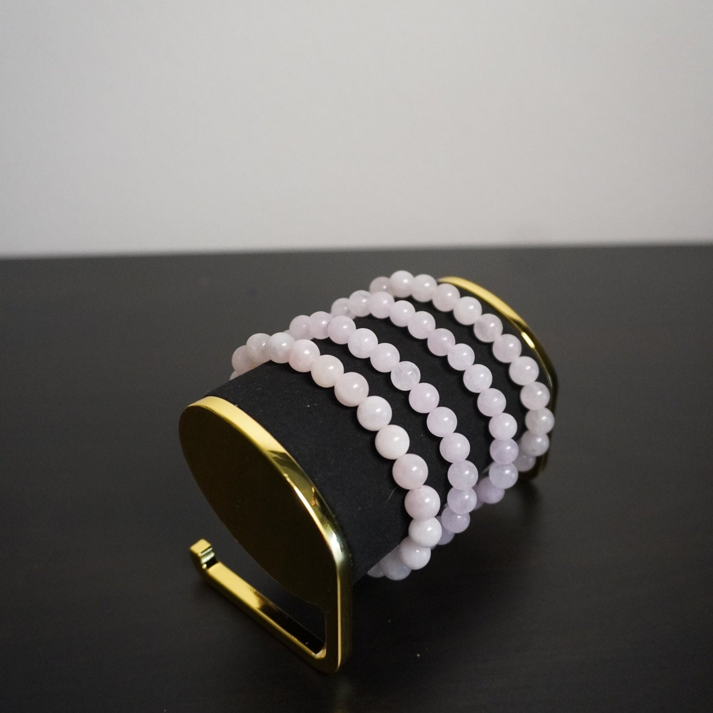 Handcrafted Rose Quartz Beaded Bracelet: Love Stone Stretch Jewelry