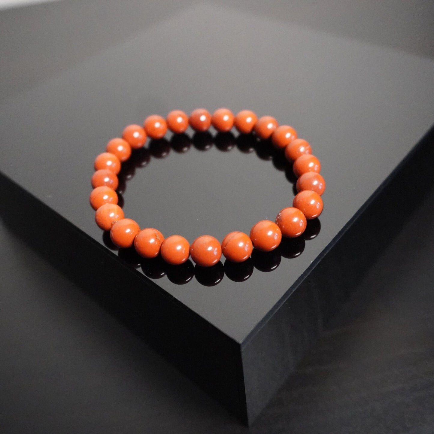 Handcrafted Red Beaded Bracelet - Elegant Boho Chic Jewelry for Everyday Wear