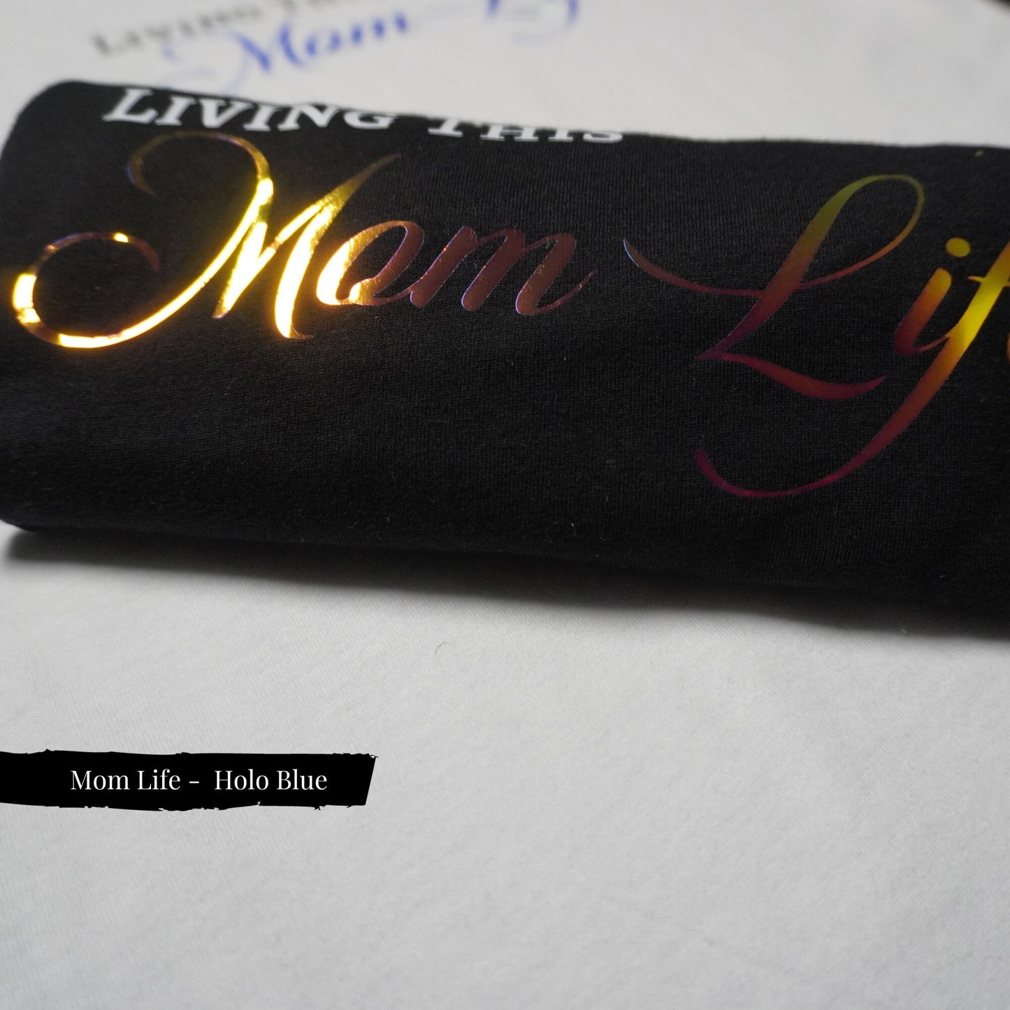 Sparkling Auntie Life Shirt: Holo Gold Aunt Gift
