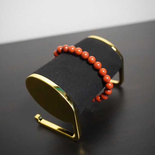 Handcrafted Red Beaded Bracelet - Elegant Boho Chic Jewelry for Everyday Wear